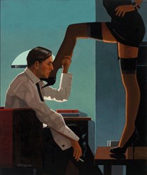 Night Calls by Jack Vettriano - Limited Edition on Paper sized 12x15 inches. Available from Whitewall Galleries